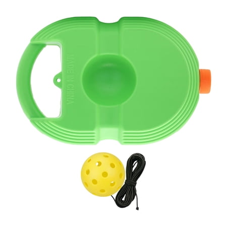 Pickleball Trainer Baseboard Portable with Handle Convenient Pickleball Practice Green