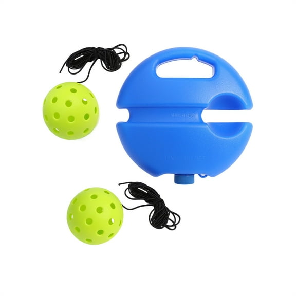 Pickleball Trainer - PE Material, 20.5x20.5x8cm, 140g, Non- Base, Includes 2 Balls & String, Improves Hand-Eye Coordination for Indoor Outdoor Training