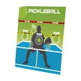 thumbnail image 1 of Pickleball Training Mat with Target Stickers, Pickleball Wall Training Accessories - Includes 1 Large Mat (28x32in), 2 Round Targets (4.7x4.7in), 2 Small Targets (2.8x2.8in); For Skill Improvement, I, 1 of 5