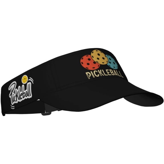 Pickleball Workout Hats for Women Vintage Sun Visor Hat for Womens Uv Protection Cap Pickleball Sun Protection Hat Black