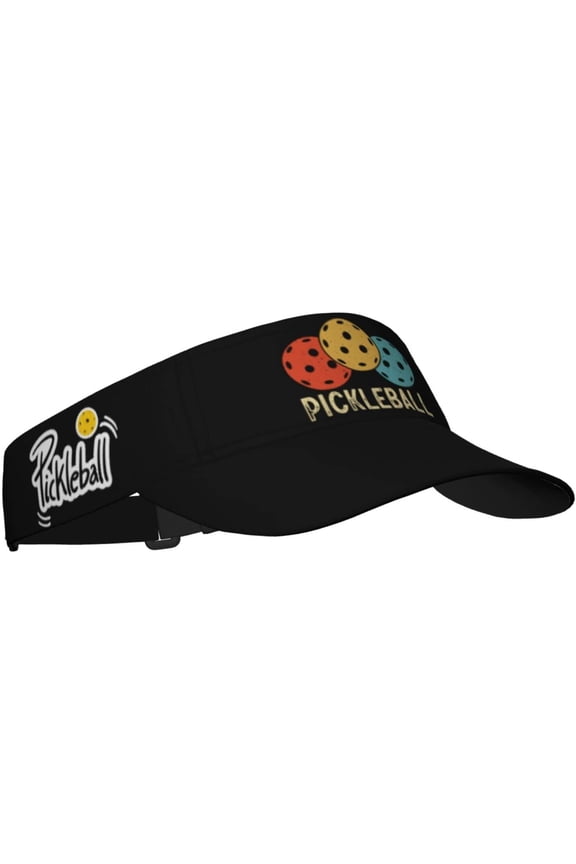 Pickleball Workout Hats for Women Vintage Sun Visor Hat for Womens Uv Protection Cap Pickleball Sun Protection Hat Black