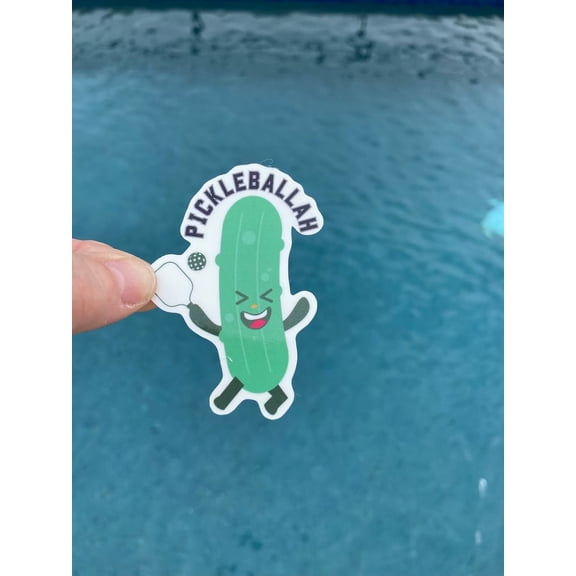 Pickleballah Pickle Ball Pickle Sticker