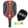 thumbnail image 1 of Pickleballs Factory SX-0002-5 Lifetime Shot Graphite Pickleball Paddles Pickleball Set, Red & Black - 5 Piece, 1 of 1