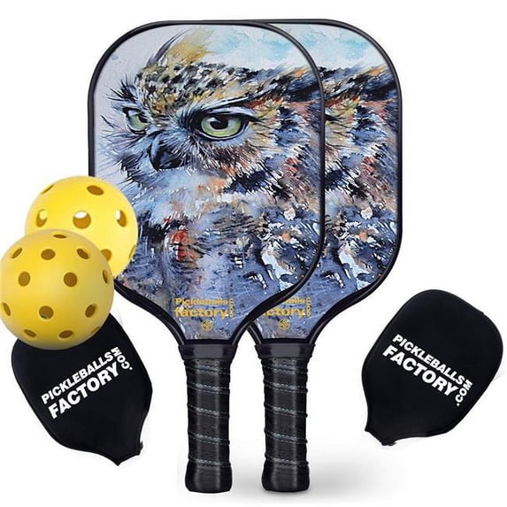 Pickleballs Factory SX-0084-8 Paddle Deals & HAWK Kill Pickleball Set for Outdoor - 8 Piece