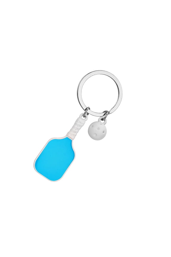 Pickleballs Paddle Sports Keychain Crafted from Sturdy Kirsite Lightweight Design Portable for Easy Carry Perfect Gift for Enthusiasts