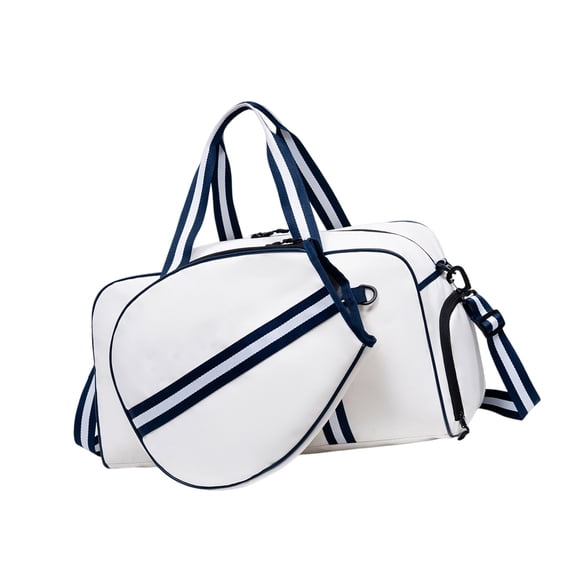 Pickleballs Toted Bag Large Sports Gym Bag with Shoe Compartment Pickle Paddle Bags Duffle Bags for Women Men Gift