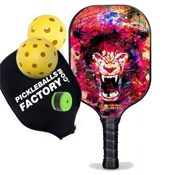 Pickleballtournament Paddle - Tiger Lifetime Pickleball, Lightest Pickleball Paddle Best Elongated Pickleball Paddles, Glassfiber Graphite