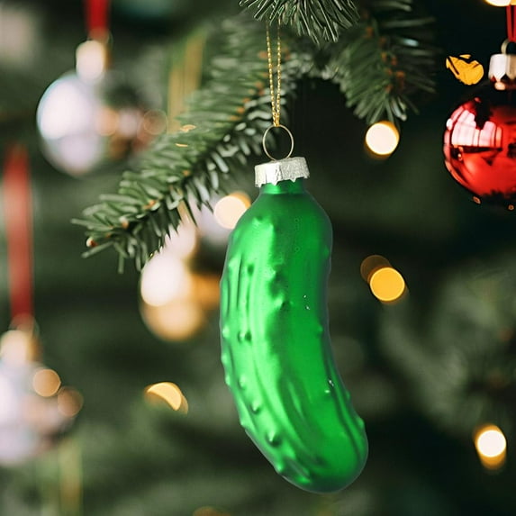 Pickled Cucumber Christmas Tree Decorations Pendant Xmas Tradition Decor For Bedroom,Living Room,Outdoor-1pc