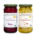Pickled Onion Pack, Pickled Red Onion Spicy Pickled Onion Gluten 12 Fluid Ounce Jar (Pack of