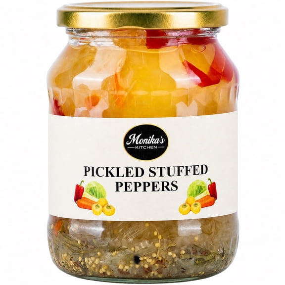 Pickled Peppers 690g - Hungarian Stuffed Pepper with Sauerkraut