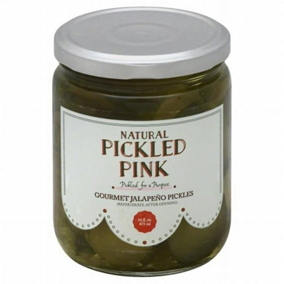 Pickled Pink Gourmet Jalapeno Pickles 16oz