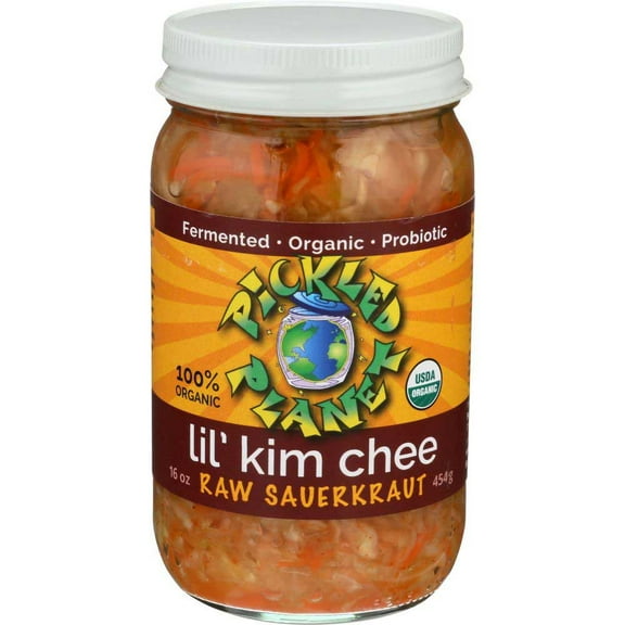 Pickled Planet Organic Raw Lil Kim Chee Sauerkraut, 16 Ounce -- 6 per case.