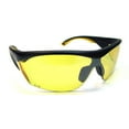 thumbnail image 1 of Picklers Edge Looper Pickleball & Z87.1 Safety Glasses Yellow Lens Matte Black, 1 of 6