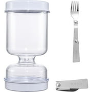 Pickles Jar Dry Wet Separation Pickles Jar Kitchen Pickles Hourglass Jar Kimchi Wet Dry Dispenser Accessory Plastic1 Set
