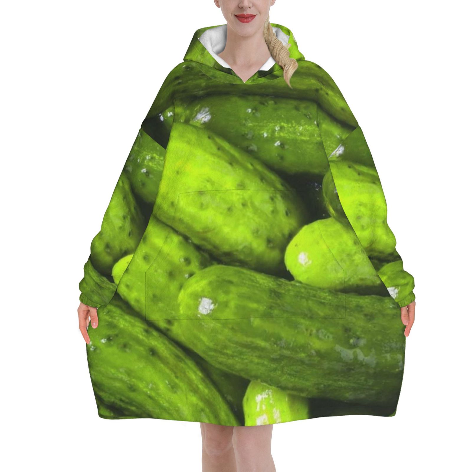 Pickles Pickle Oversized Blanket Hoodie Wearable Blanket Hoodie For