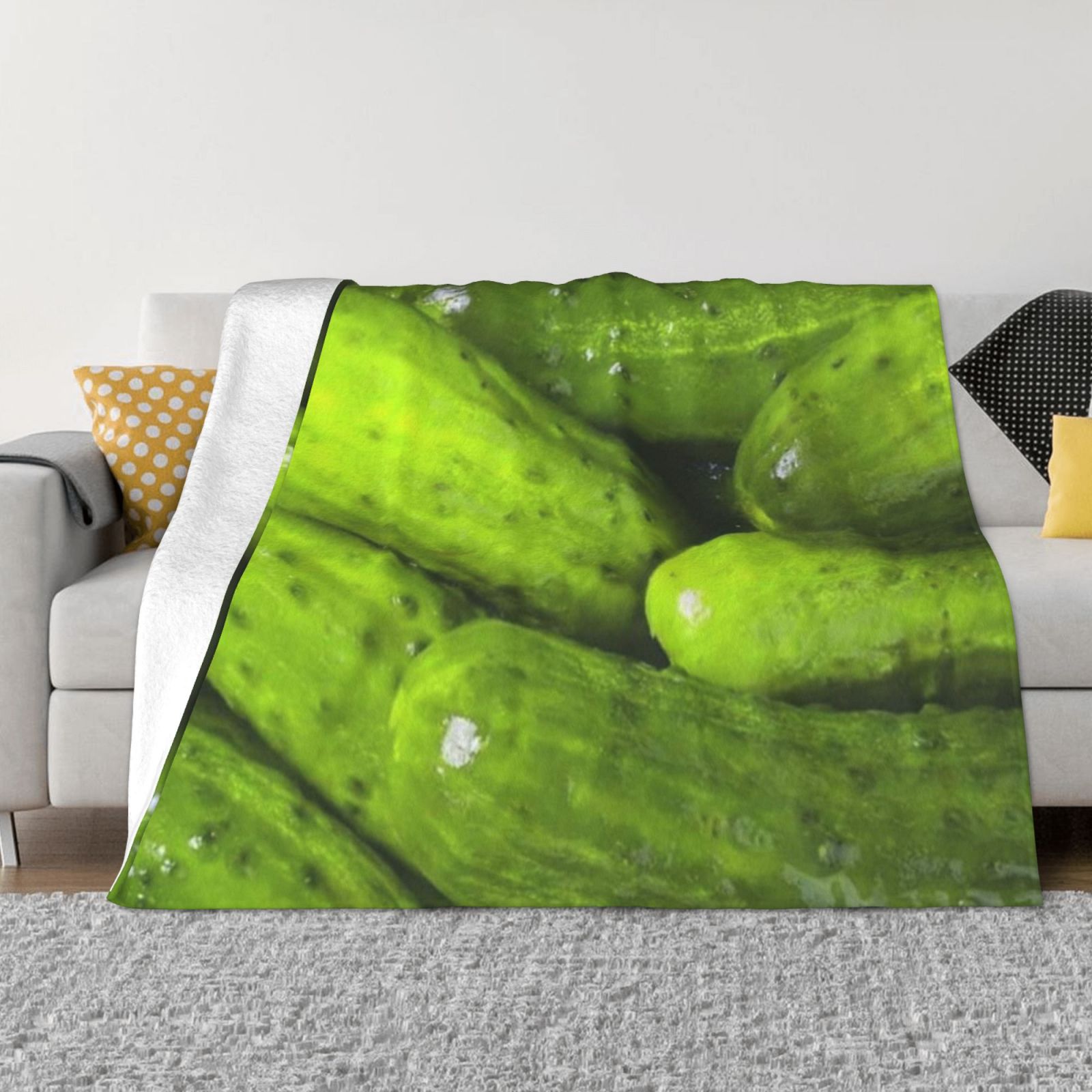 Pickles Pickle Warm Flannel Fleece Plush Soft Sofa Throw Blanket As Bed