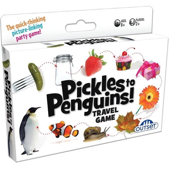 Pickles to Penguins! Travel Edition -The Quick-Thinking Picture-Linking Party Game for 2 or More Players Ages 8 and up by Outset