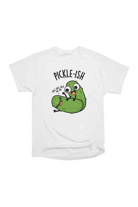 Picklish Ticklish Funny Pickle Puns T-Shirt Tee Gift For Him Merch For Her Apparel For Fri
