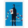 thumbnail image 1 of Pickpocket - Directed by Robert Bresson - Vintage French Film Movie Poster by Christian Broutin c.1959 - Japanese Unryu Rice Paper Art Print 24 x 32 in, 1 of 4