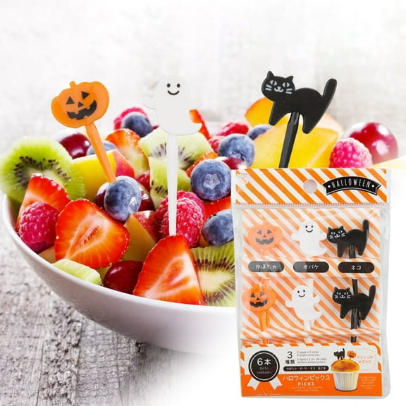 & Picks Cute Cartoon Animal Fruit Food Toothpicks for Desserts Halloween Party Fruit Pickle Forks for Kids Lunches