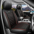 thumbnail image 1 of Pickup Car Seat Covers for Dodge Ram 1500/2500/3500 2009-2023, Truck Seat Cover Front Seat Protector Black+Gray, 1 of 5