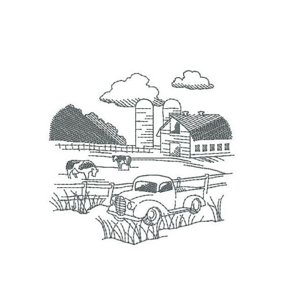 Pickup Embroidery America Premium Flour Sack Towel