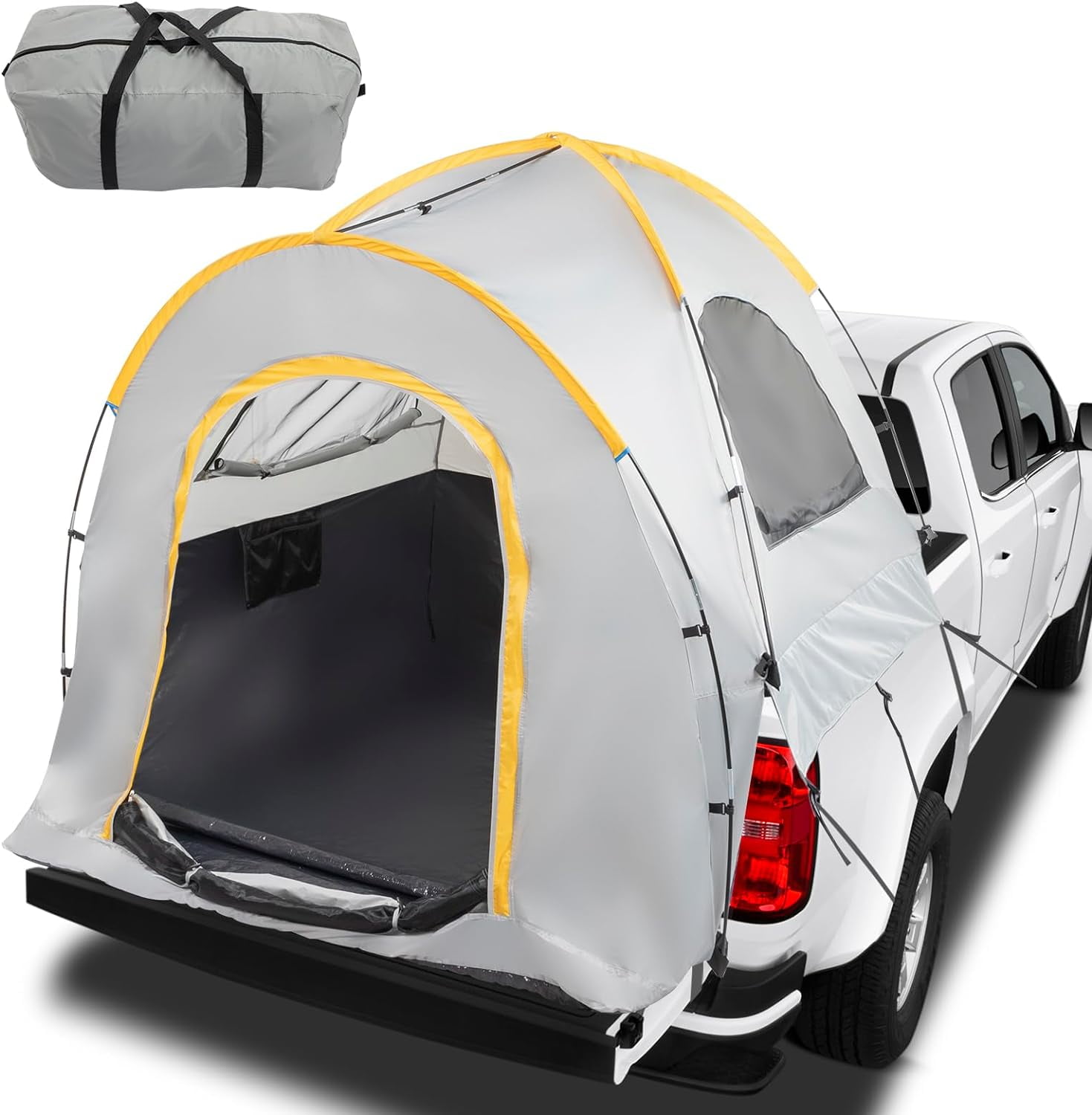 Pickup Truck Bed Tent for 5.2-5.8 FT Truck Bed, PU 2000mm Double Layer ...