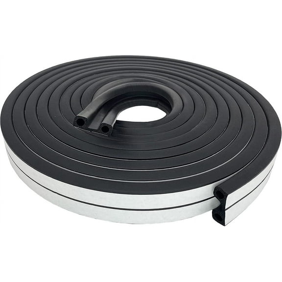Pickup Truck Cap Camper Shell Lid Weather Seal EPDM Rubber Trim Tape (30 ft, 8 ft Bed)