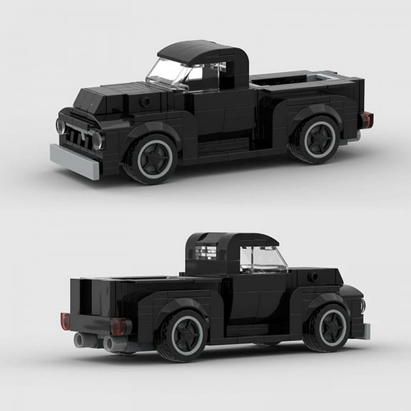 Pickup Truck City Speed Champions Racing Sports Vehicle Car Buggy Building Blocks Bricks Classic Van MOC F-100 Model Toys Kids