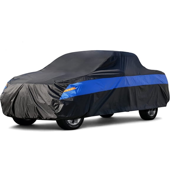 Pickup Truck Cover Waterproof All Weather,Universal Fit (Length up to 230 inch), Black, L