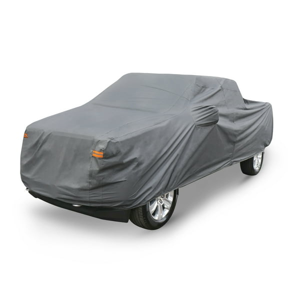 Pickup Truck Cover for Ford F350 Crew Cab Pickup 4 Door Long Bed 08-21 Sun Rain Dust Wind Snow Protection PEVA Gray