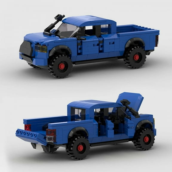Pickup Truck MOC SUV Brick Speed Champions Racing Sports City Car Off-road Vehicle Racer Van Building Blocks Kid Toys Boy Gift