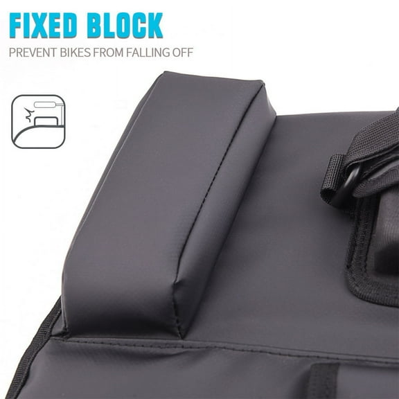 Pickup Truck Portable Tailgate Shuttle Pad Protective Bike Rack + Strap Pocket