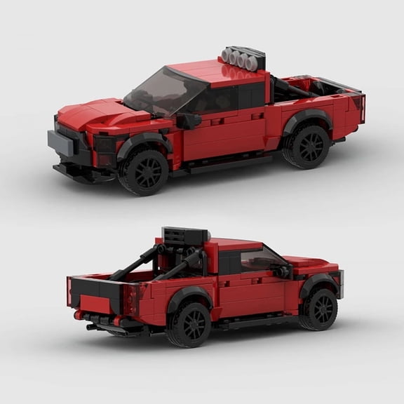 Pickup Truck Racing Car City Speed Champions Old Classic Sports Building Blocks MOC F150 Super Racers Vehicle Bricks Kids Toys NEW