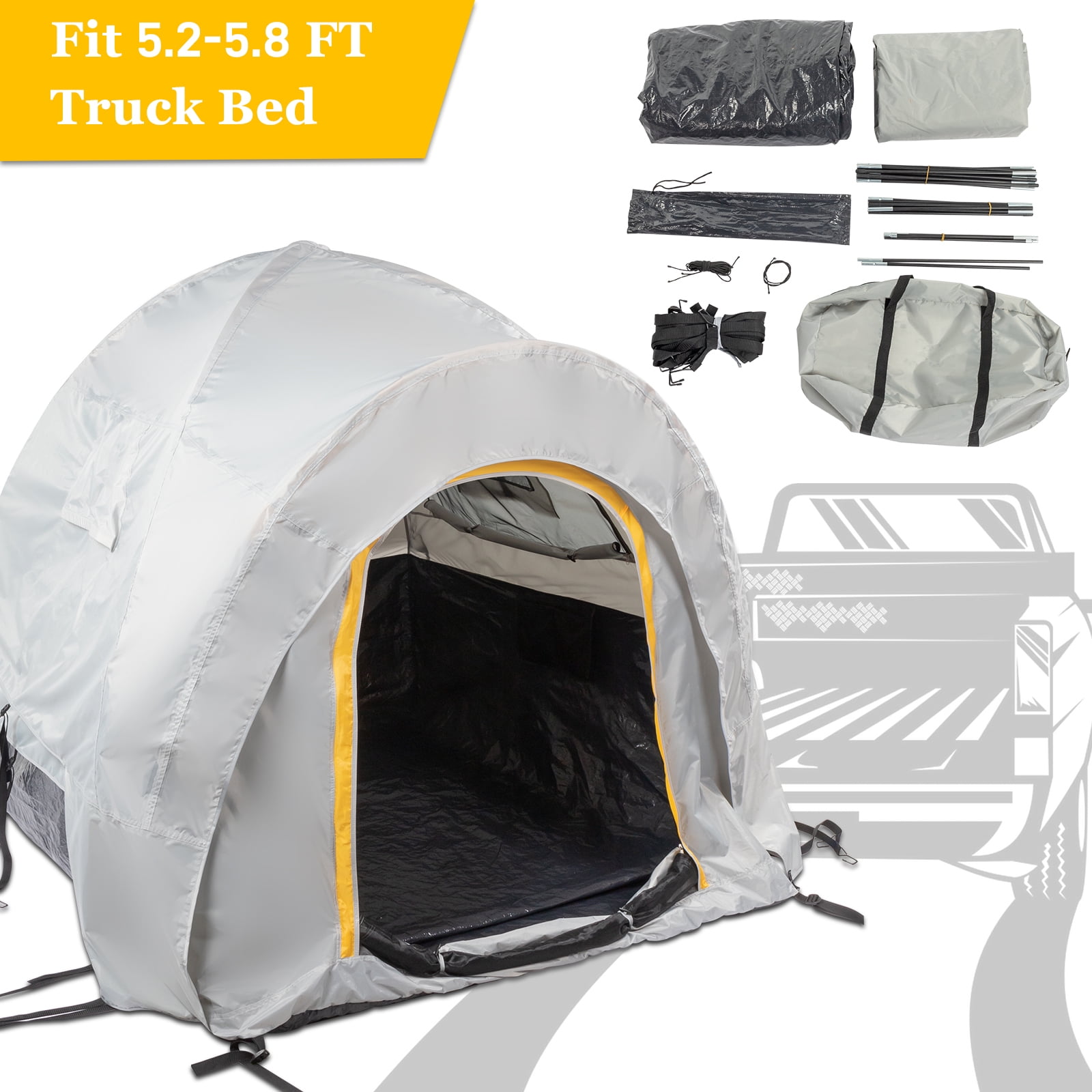 Pickup Truck Tent,DFITO Waterproof Portable Truck Bed Tent for 2 Person