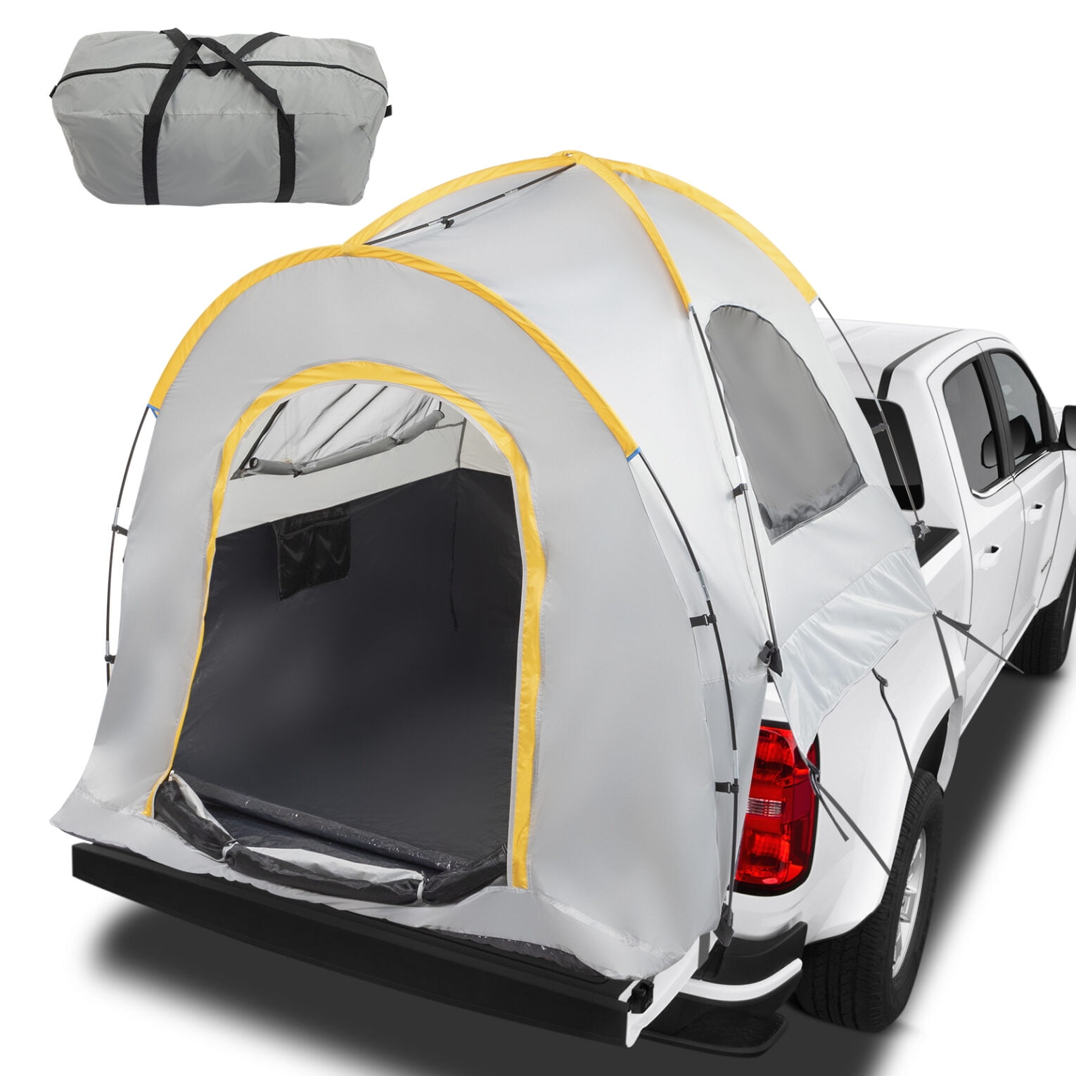 Pickup Truck Tent with Two windows and a Skylight, Waterproof Double