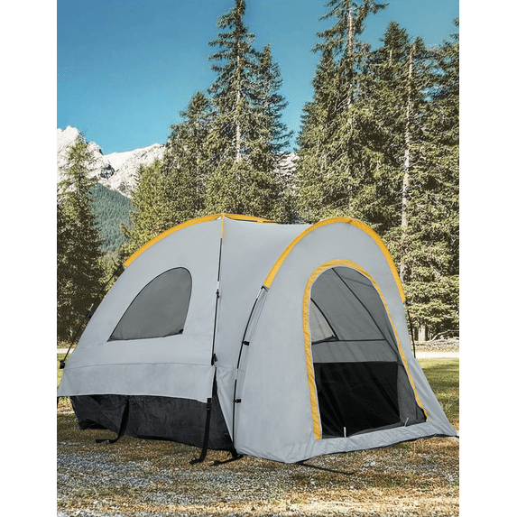 Pickup Truck Tent Waterproof Double Layer for 2 Person Portable Truck ...