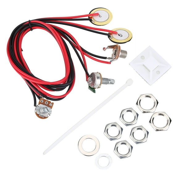 Pickup with Volume Tone Control Musical Instrument Accessory for Acoustic Guitar Ukulele