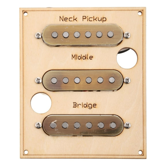 Prewired Pickguard SSS 3 Single Coil Pickups Adjustable Loaded Electric Guitar Pickguard for Guitar Parts Replacement