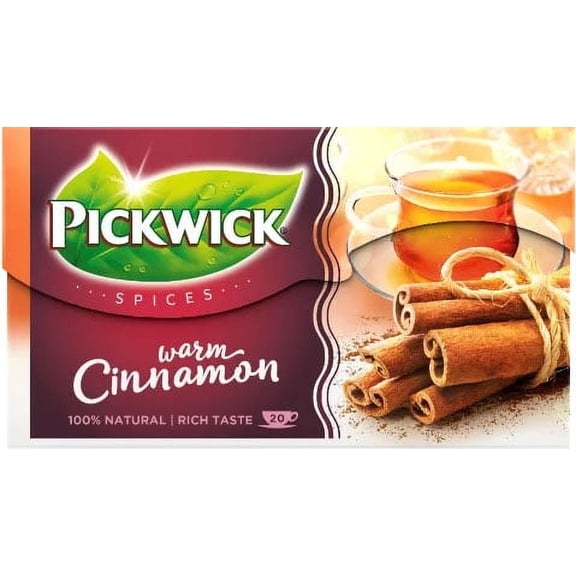 Pickwick Spices Warm Cinnamon Black Tea 20ct - Made with Real Cinnamon