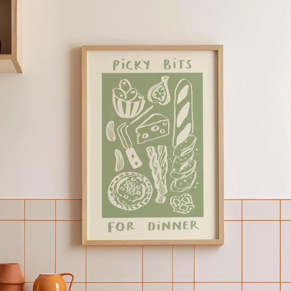 Picky Bits Dinner Kitchen Wall Art Home Decor