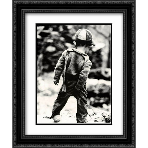 Picky, Picky 2x Matted 20x24 Black Ornate Framed Art Print by Cynthia Lake