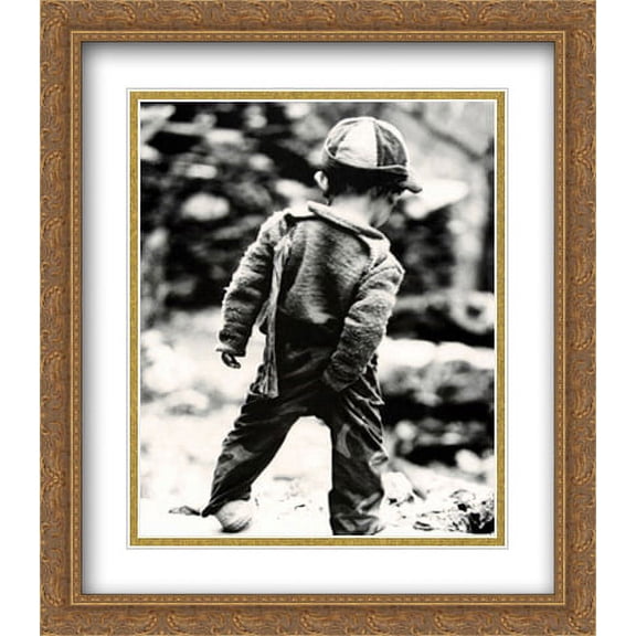 Picky, Picky 2x Matted 28x32 Large Gold Ornate Framed Art Print by Lake, Cynthia