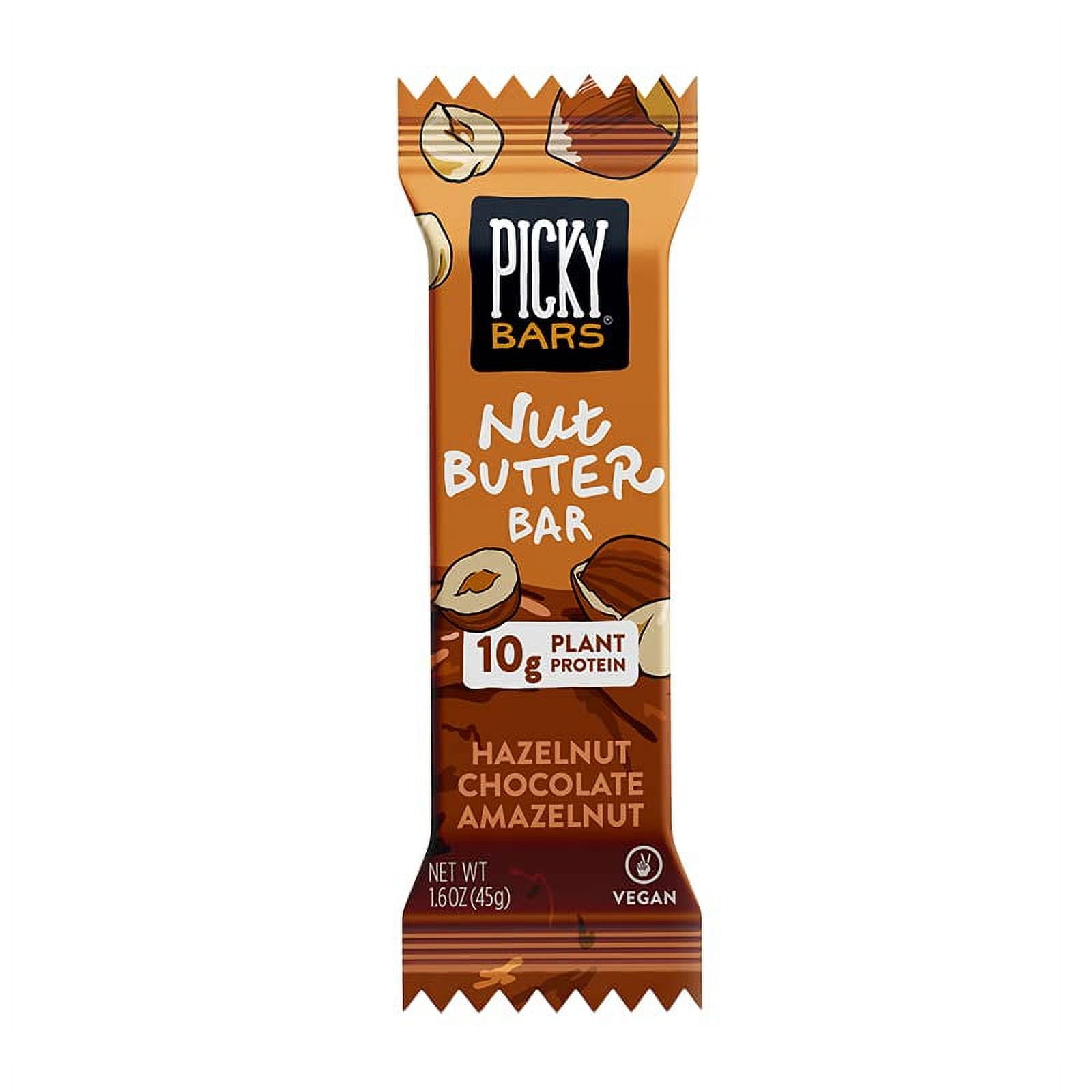 Picky Protein Nut Butter TMA3 Bars, Hazelnut Chocolate, 10g Plant Based