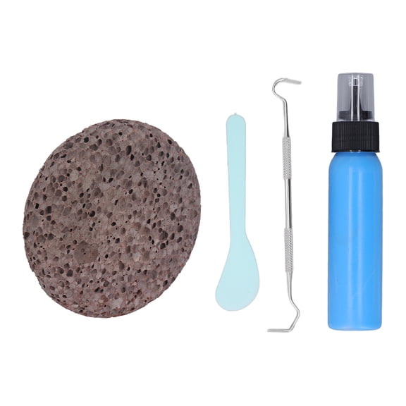 Picky Stone, Picking Rock Kit Flat Round Stone For Relieve Tension Blue Latex