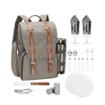 thumbnail image 1 of Picnic Backpack for 2 Person with Large Insulated Cooler Bag, Picnic Basket Set with Wine Pouch, Waterproof Picnic Blanket & Cutlery Set. Perfect for Beach, Camping,Wedding Gift for Couple, 1 of 6
