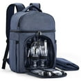 thumbnail image 1 of Picnic Backpack & Accessories - Picnic Set for 2 Person with 2 Insulated Cooler Compartment, Lightweight Blanket and Cutlery Set, Perfect for Wedding Gifts for Couples and Bridal Shower Gifts, 1 of 6