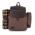 thumbnail image 1 of Kenam Camping Picnic Backpack - Insulated Canvas Bag with Blanket, Plates & Cutlery Set for 4, 1 of 6