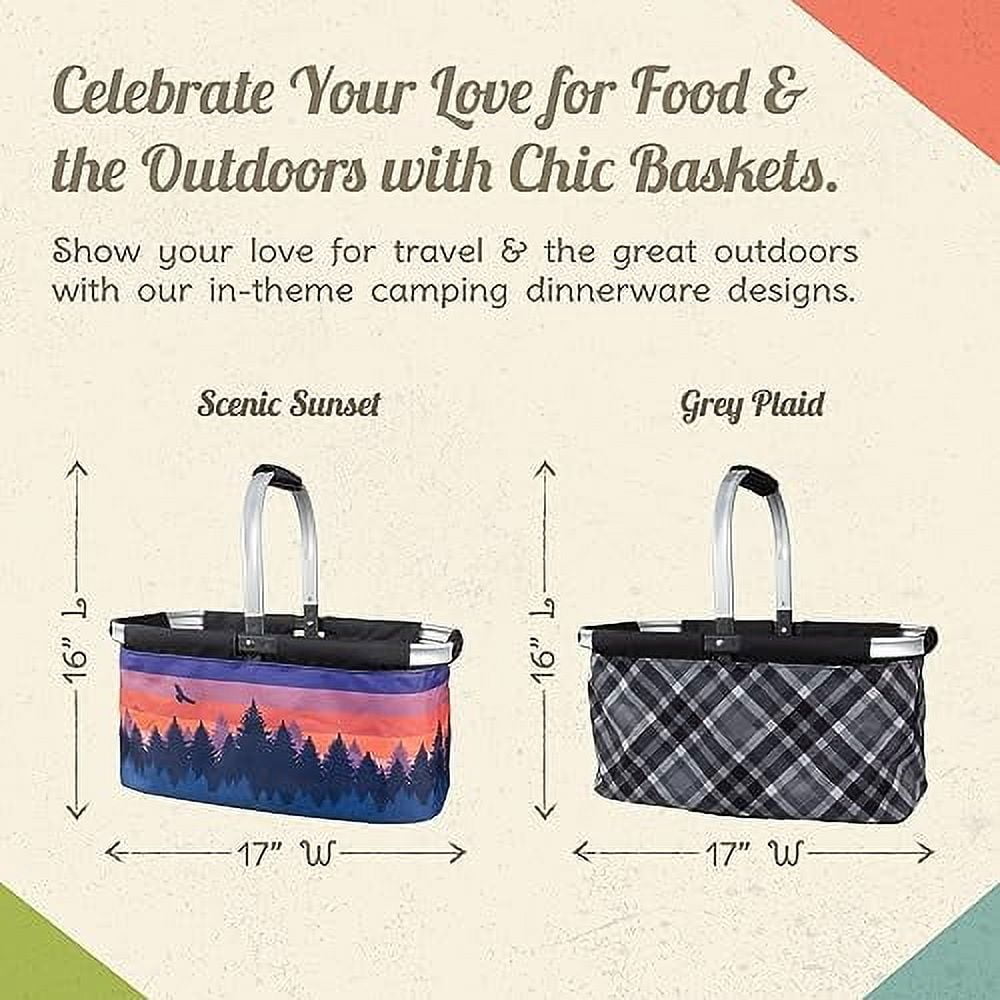 NCAA South Carolina Gamecocks Insulated Picnic Basket - Collapsible Market Tote Cooler Bag