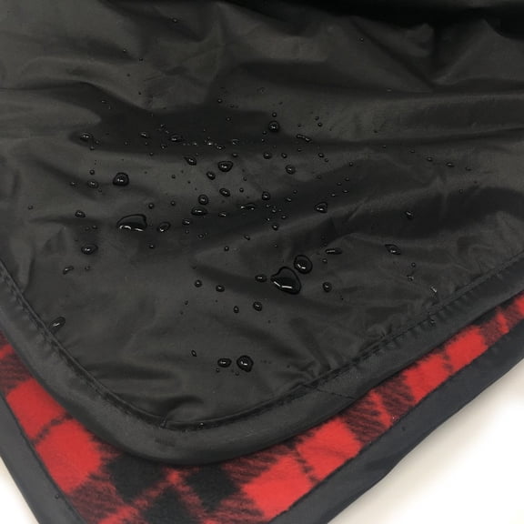 Outdoor Elements Picnic-Beach-Camp Blanket 58"x72" Large Size 260GSM Fleece Surface Polyurethane-Coated Waterproof Backing